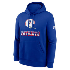 Nike New England Patriots Best Season Rewind Club Pullover Hoodie Royal