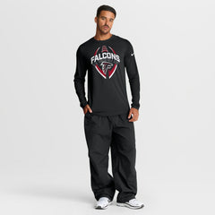 Nike Atlanta Falcons Primetime Legend Icon Performance Long Sleeve T-Shirt Black