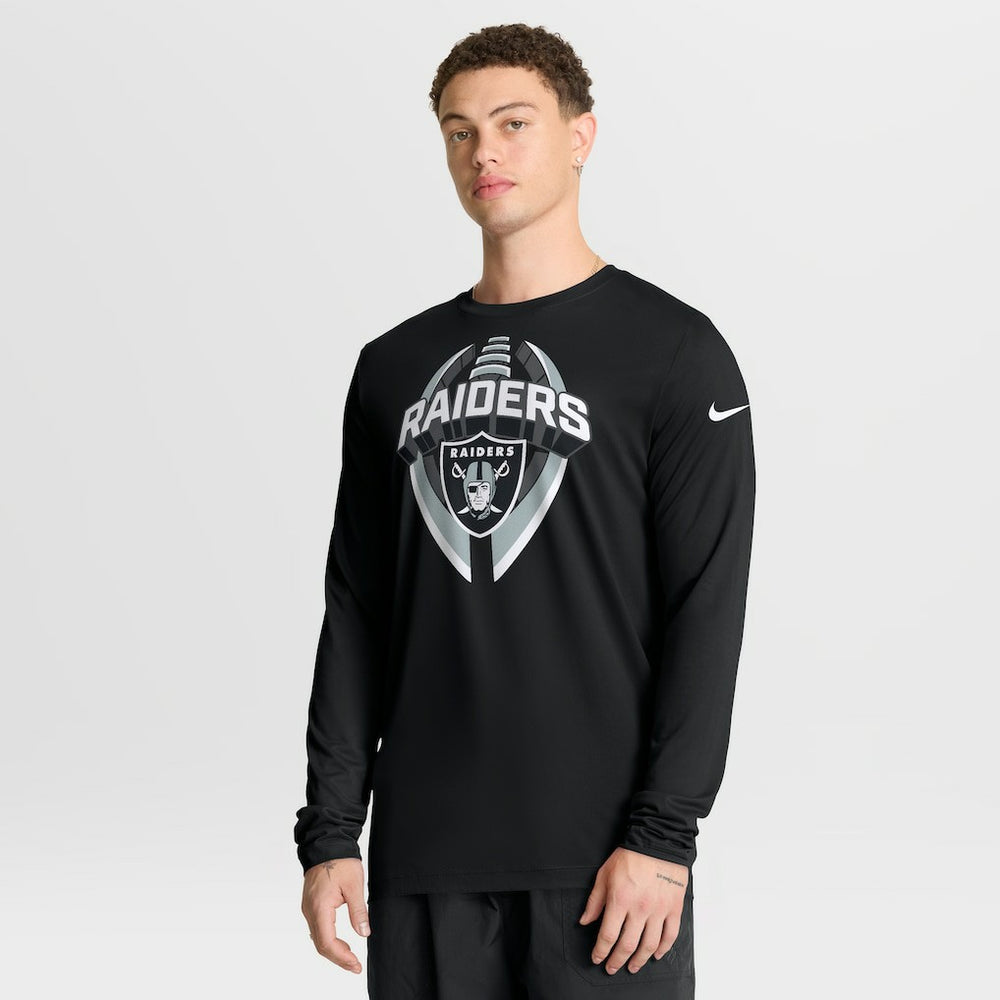Nike Las Vegas Raiders Primetime Legend Icon Performance Long Sleeve T-Shirt Black