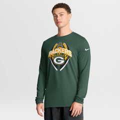 Nike Green Bay Packers Primetime Legend Icon Performance Long Sleeve T-Shirt Green