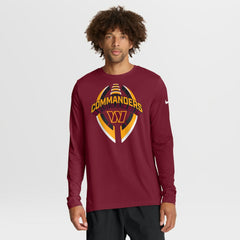 Nike Washington Commanders Primetime Legend Icon Performance Long Sleeve T-Shirt Burgundy
