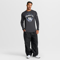 Nike New York Giants Primetime Legend Icon Performance Long Sleeve T-Shirt Anthracite