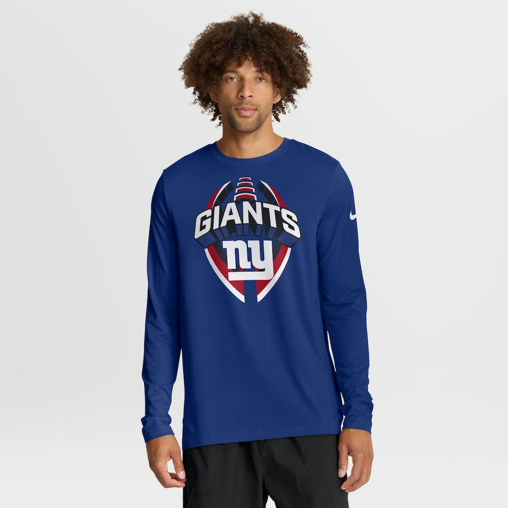Nike New York Giants Primetime Legend Icon Performance Long Sleeve T-Shirt Royal