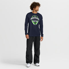 Nike Seattle Seahawks Primetime Legend Icon Performance Long Sleeve T-Shirt College Navy