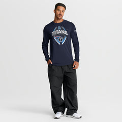Nike Tennessee Titans Primetime Legend Icon Performance Long Sleeve T-Shirt Navy