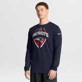 Nike New England Patriots Primetime Legend Icon Performance Long Sleeve T-Shirt Navy