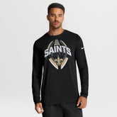 Nike New Orleans Saints Primetime Legend Icon Performance Long Sleeve T-Shirt Black