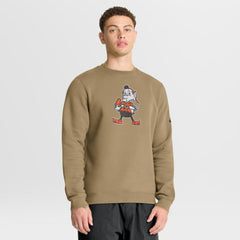 Nike Cleveland Browns Swing Pass Rewind Club Pullover Sweatshirt Brown