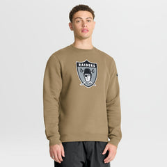 Nike Las Vegas Raiders Swing Pass Rewind Club Pullover Sweatshirt Tan