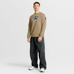 Nike Las Vegas Raiders Swing Pass Rewind Club Pullover Sweatshirt Tan