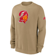 Nike Tampa Bay Buccaneers Swing Pass Rewind Club Pullover Sweatshirt Tan