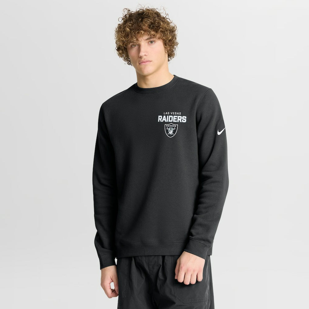 Nike Las Vegas Raiders Primetime Club Fleece Pullover Sweatshirt Black