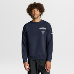 Nike Dallas Cowboys Primetime Club Fleece Pullover Sweatshirt Navy