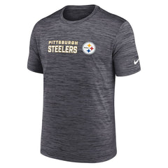 Nike Pittsburgh Steelers Big & Tall Primetime Reverse Play Velocity Performance T-Shirt Black