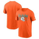 Nike Miami Dolphins Primetime Helmet Essential T-Shirt Orange