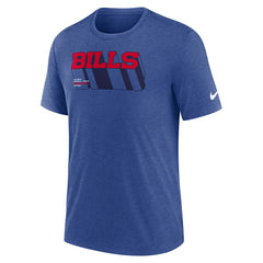 Nike Buffalo Bills Long Pass Tri-Blend T-Shirt Heather Royal