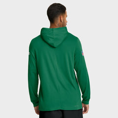 Nike Philadelphia Eagles Big & Tall Alt Pack Dri-FIT Long Sleeve Hoodie T-Shirt Kelly Green