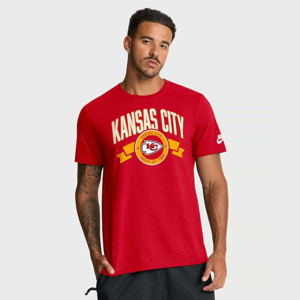 Nike Kansas City Chiefs Rewind Front and Back Hit Essential T-Shirt Red