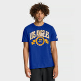 Nike Los Angeles Rams Rewind Front and Back Hit Essential T-Shirt Royal