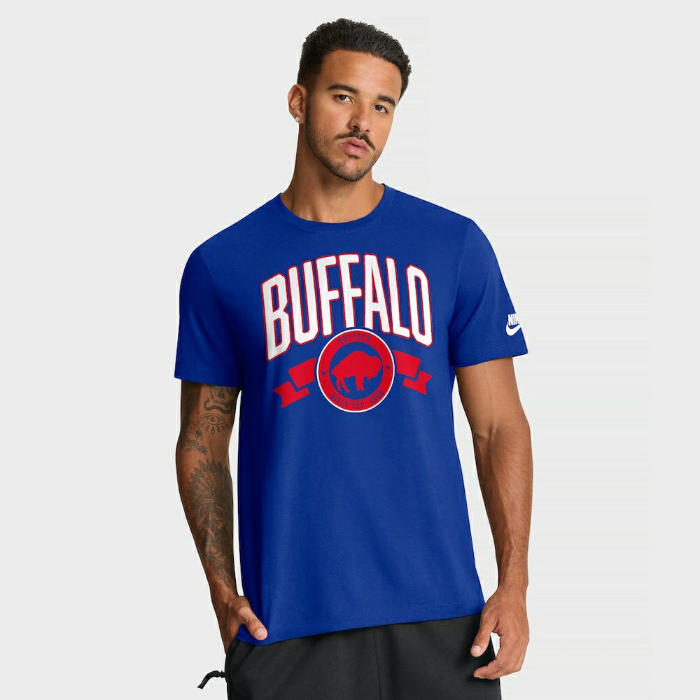 Nike Buffalo Bills Rewind Front and Back Hit Essential T-Shirt Royal