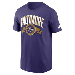 Nike Baltimore Ravens Rewind Front and Back Hit Essential T-Shirt Purple