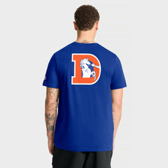 Nike Denver Broncos Rewind Front and Back Hit Essential T-Shirt Royal