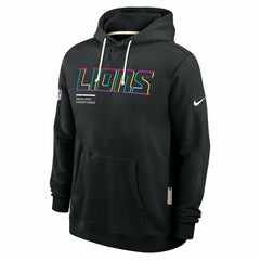 Nike Detroit Lions Tall 2025 NFL Crucial Catch Sideline Standard Issue Dri-FIT Hoodie Black