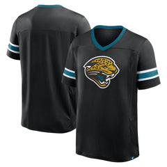 Fanatics Jacksonville Jaguars Hometown Premium Hashmark V-Neck T-Shirt Black