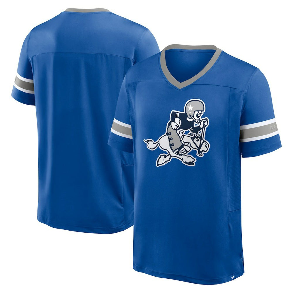 Fanatics Dallas Cowboys Hometown Premium Hashmark V-Neck T-Shirt Royal