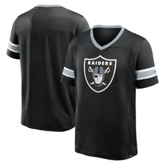 Fanatics Las Vegas Raiders Hometown Premium Hashmark V-Neck T-Shirt Black