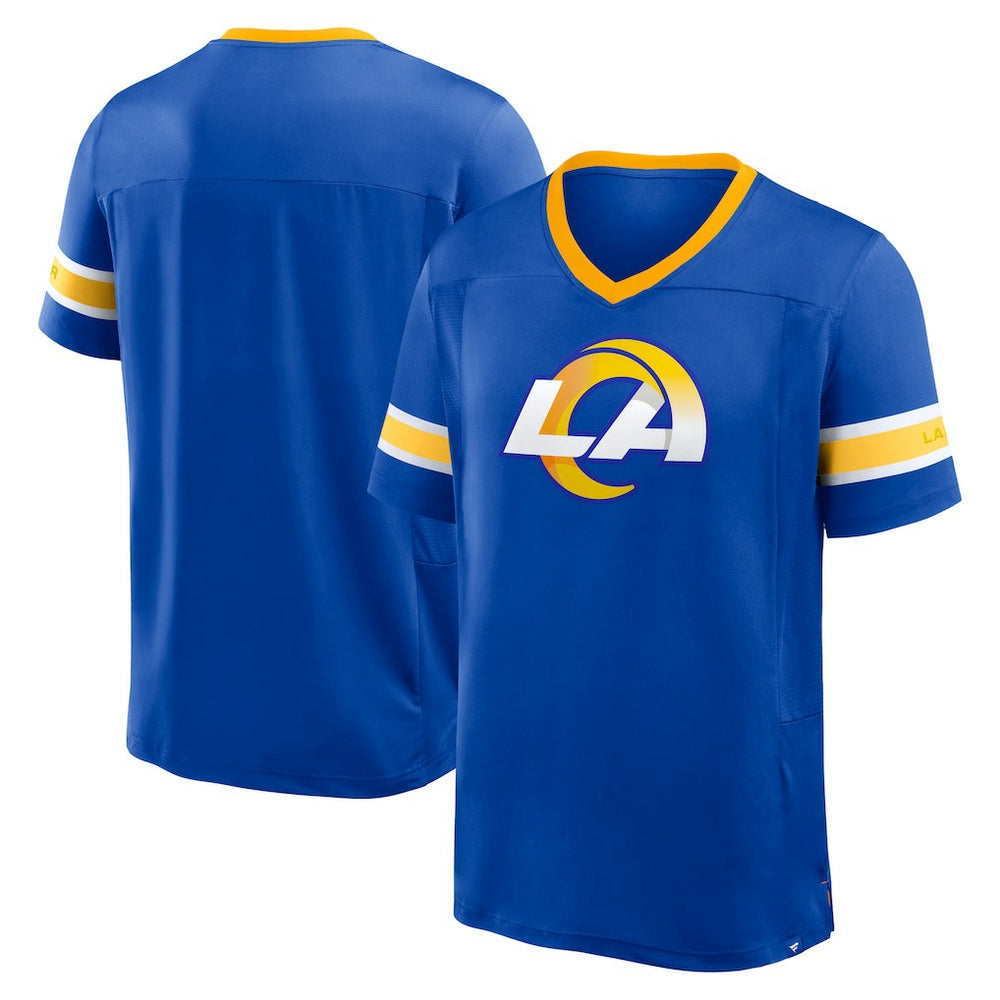 Fanatics Los Angeles Rams Hometown Premium Hashmark V-Neck T-Shirt Royal