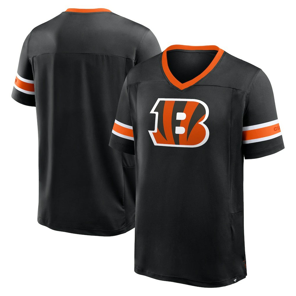 Fanatics Cincinnati Bengals Hometown Premium Hashmark V-Neck T-Shirt Black