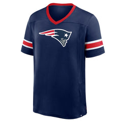 Fanatics New England Patriots Hometown Premium Hashmark V-Neck T-Shirt Navy