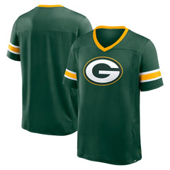 Fanatics Green Bay Packers Hometown Premium Hashmark V-Neck T-Shirt Green