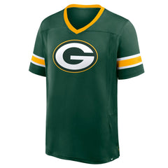 Fanatics Green Bay Packers Hometown Premium Hashmark V-Neck T-Shirt Green