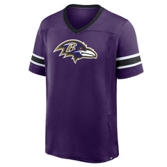 Fanatics Baltimore Ravens Hometown Premium Hashmark V-Neck T-Shirt Purple