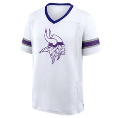 Fanatics Minnesota Vikings Redzone Hashmark V-Neck T-Shirt White