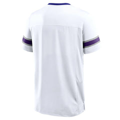 Fanatics Minnesota Vikings Redzone Hashmark V-Neck T-Shirt White