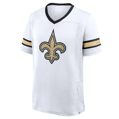 Fanatics New Orleans Saints Redzone Hashmark V-Neck T-Shirt White