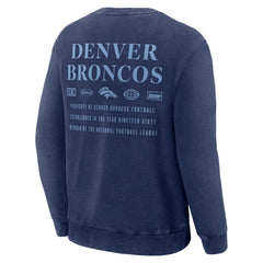 Fanatics Denver Broncos Deep Route Pullover Sweatshirt Navy