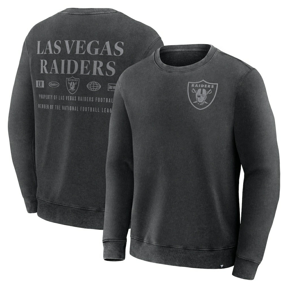 Fanatics Las Vegas Raiders Deep Route Pullover Sweatshirt Black