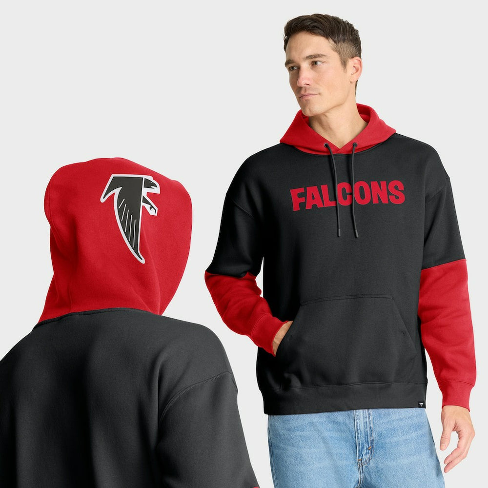 Fanatics Atlanta Falcons Helmet Retro Pullover Hoodie Black