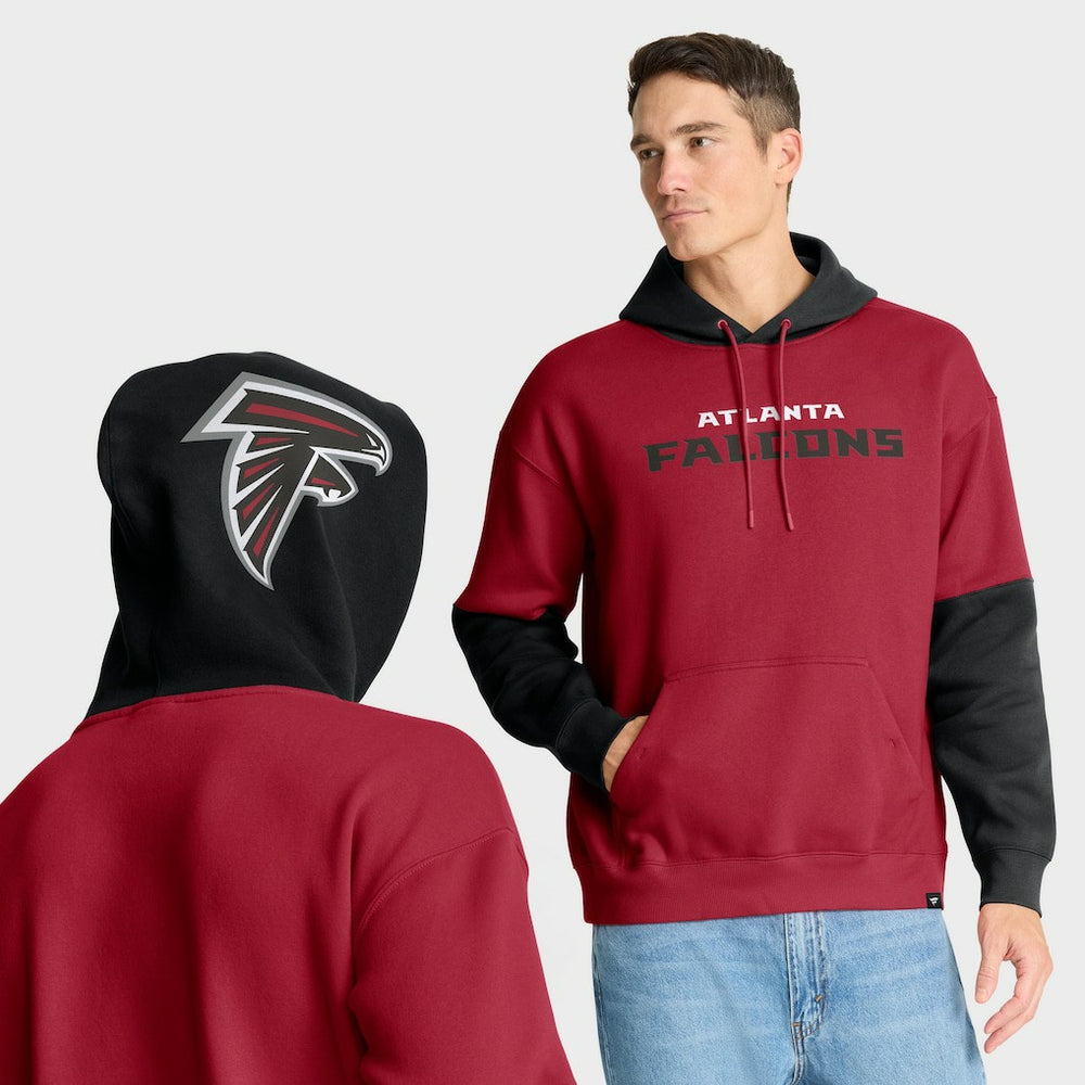 Fanatics Atlanta Falcons Helmet Pullover Hoodie Red