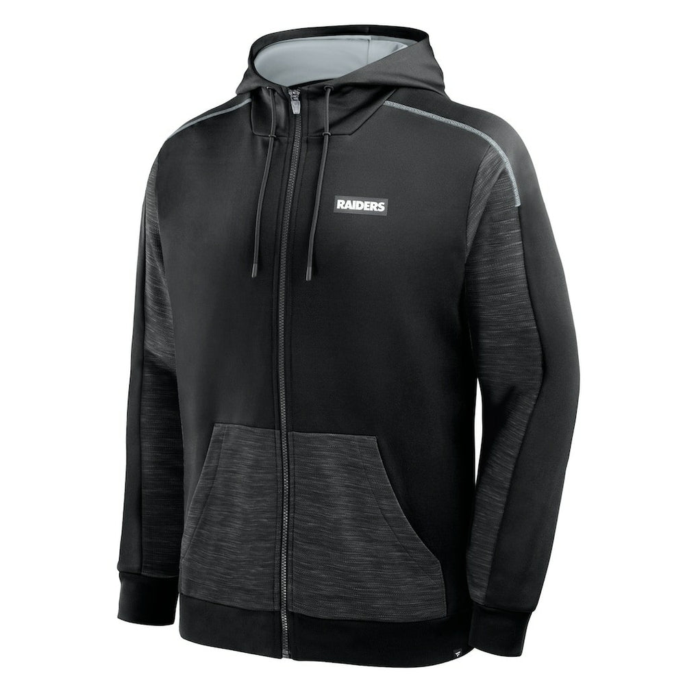 Fanatics Las Vegas Raiders Checkdown Pass Full-Zip Hoodie Black