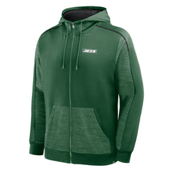 Fanatics New York Jets Checkdown Pass Full-Zip Hoodie Green