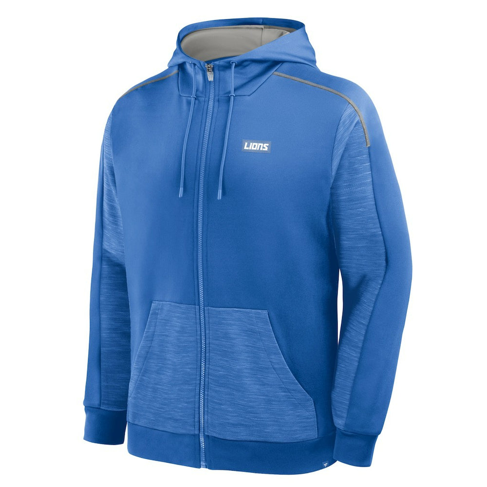 Fanatics Detroit Lions Checkdown Pass Full-Zip Hoodie Blue