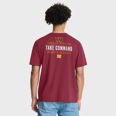 Fanatics Washington Commanders Passing Pocket Legacy T-Shirt Burgundy