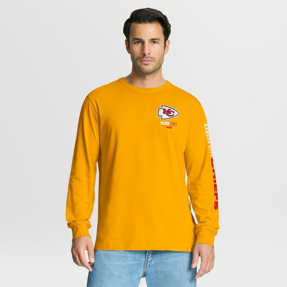 Fanatics Kansas City Chiefs Clock Management Legacy Long Sleeve T-Shirt Gold