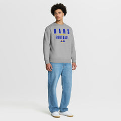 Fanatics Los Angeles Rams Powerful Throw Legacy Pullover Sweatshirt Heather Gray