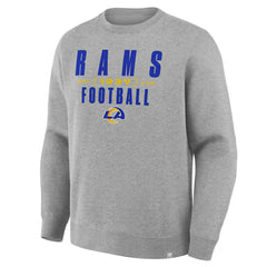 Fanatics Los Angeles Rams Powerful Throw Legacy Pullover Sweatshirt Heather Gray